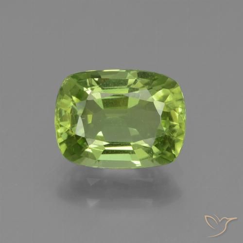 1.96ct Naturale Verde medio Peridoto, Cuscino, VS