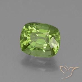 Peridoto Verde acceso naturale da 1.92 ct, Cuscino, VS