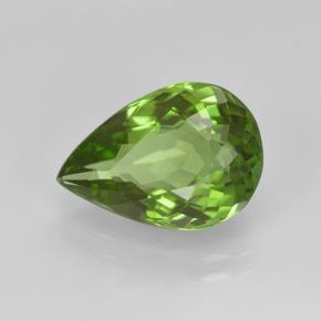 Peridoto naturale verde da 3,40 ct, taglio a pera, VS