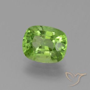 Peridoto Verde medio naturale da 2.33 ct, Cuscino, VS