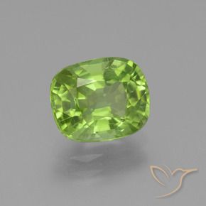 Peridoto Verde acceso naturale da 2.30 ct, Cuscino, VS