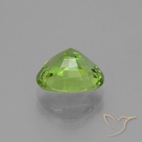 Peridoto Verde giallastro naturale da 2.47 ct, Cuscino, VS