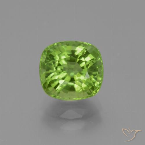 2.40ct Naturale Verde medio Peridoto, Cuscino, VS