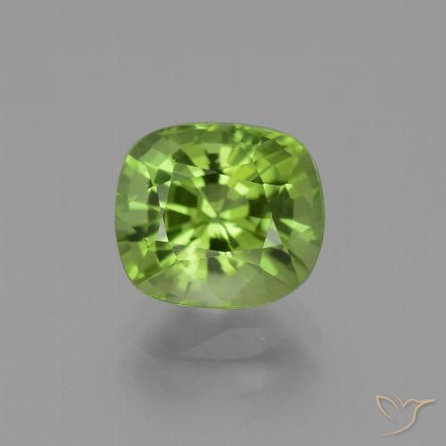 2.41ct Naturale Verde medio Peridoto, Cuscino, VVS-VS