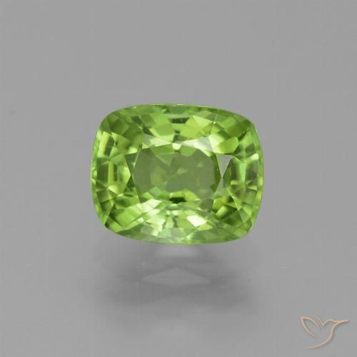 2.41ct Naturale Verde medio Peridoto, Cuscino, VS