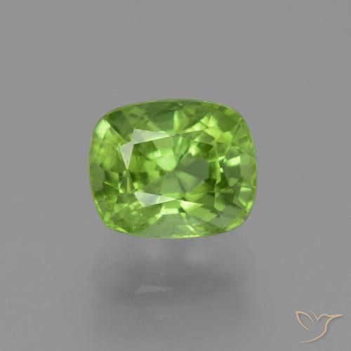 2.50ct Naturale Verde acceso Peridoto, Cuscino, VS