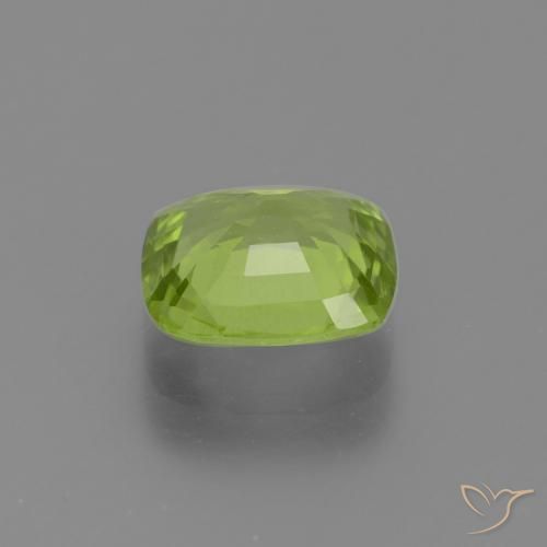 Peridoto Verde acceso naturale da 2.22 ct, Cuscino, VS