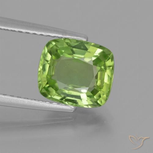 2.48ct Naturale Verde medio Peridoto, Cuscino, VS