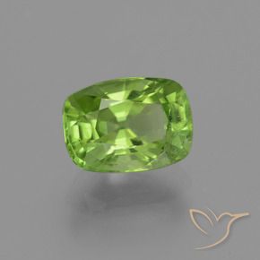 Peridoto Verde acceso naturale da 2.43 ct, Cuscino, VS