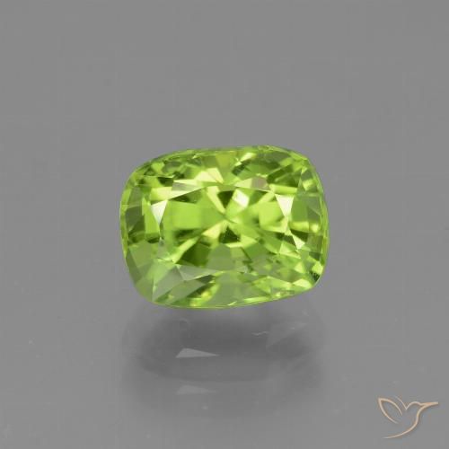 2.05ct Naturale Verde medio-chiaro Peridoto, Cuscino, VVS-VS