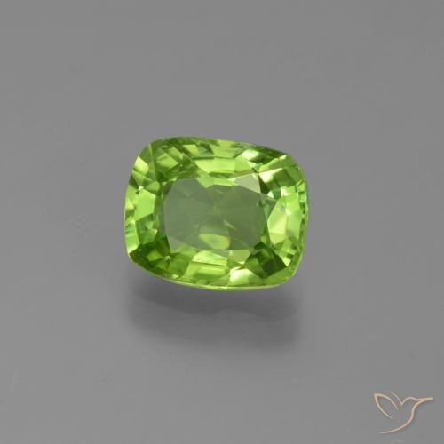 Peridoto Verde medio naturale da 1.91 ct, Cuscino, VS