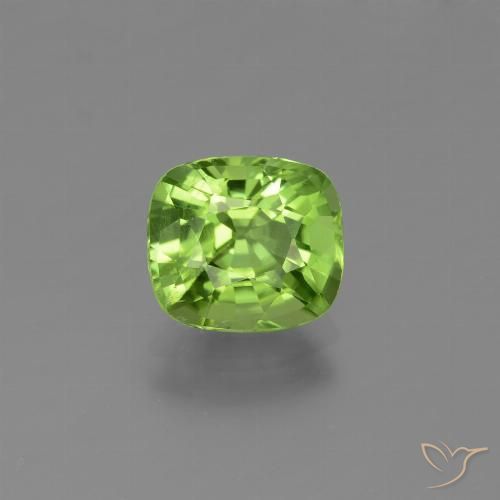 1.92ct Naturale Verde acceso Peridoto, Cuscino, VS