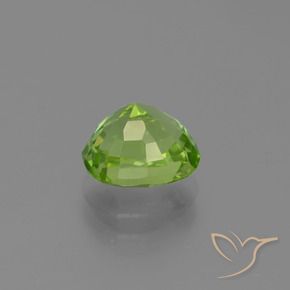 Peridoto Verde acceso naturale da 2.13 ct, Cuscino, VVS-VS