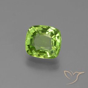 Peridoto Verde acceso naturale da 2.14 ct, Cuscino, VS