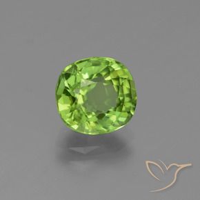 Peridoto Verde medio naturale da 2.26 ct, Cuscino, VS