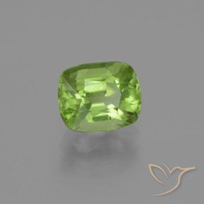 Peridoto Verde medio naturale da 2.02 ct, Cuscino, VS