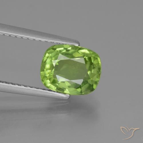 2.25ct Naturale Verde medio Peridoto, Cuscino, VS