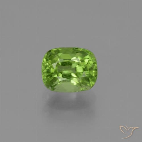 1.98ct Naturale Verde acceso Peridoto, Cuscino, VS
