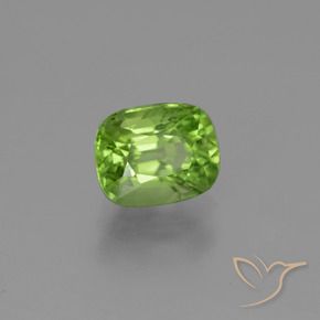 Peridoto Verde acceso naturale da 1.98 ct, Cuscino, VS