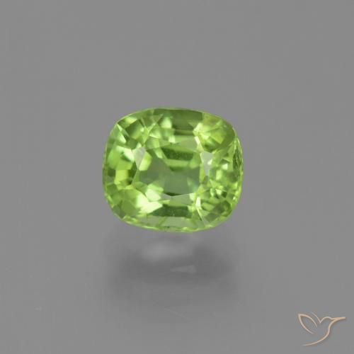 Peridoto Verde medio naturale da 2.13 ct, Cuscino, VS-SI