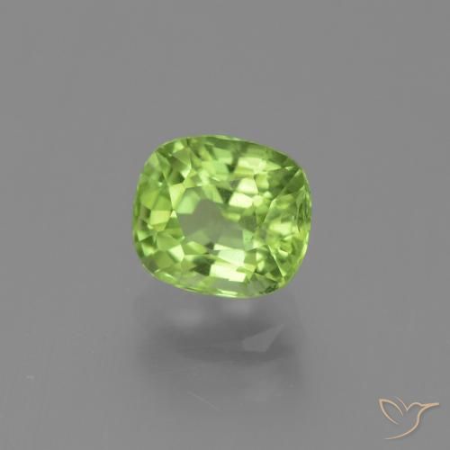 Peridoto Verde medio naturale da 2.13 ct, Cuscino, VS-SI