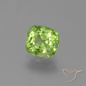 Peridoto Verde acceso naturale da 2.01 ct, Cuscino, VS
