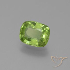 Peridoto Verde medio naturale da 2.01 ct, Cuscino, VS