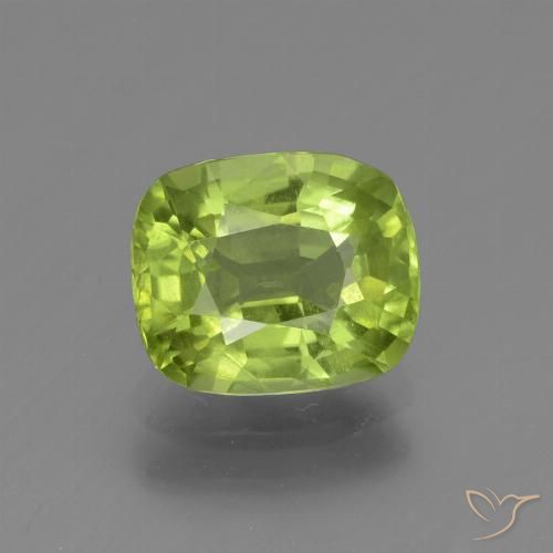 1.80ct Naturale Verde chiaro e vivace Peridoto, Cuscino, VS-SI