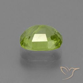 Peridoto Verde chiaro e vivace naturale da 1.80 ct, Cuscino, VS-SI