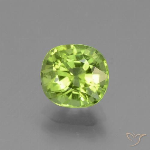 1.95ct Naturale Verde giallastro Peridoto, Cuscino, VS