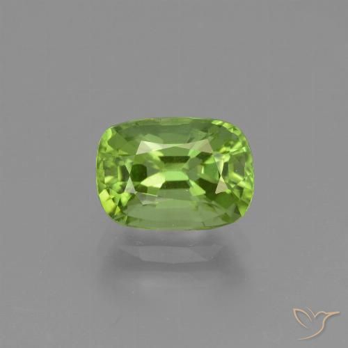 2.20ct Naturale Verde medio Peridoto, Cuscino, VS