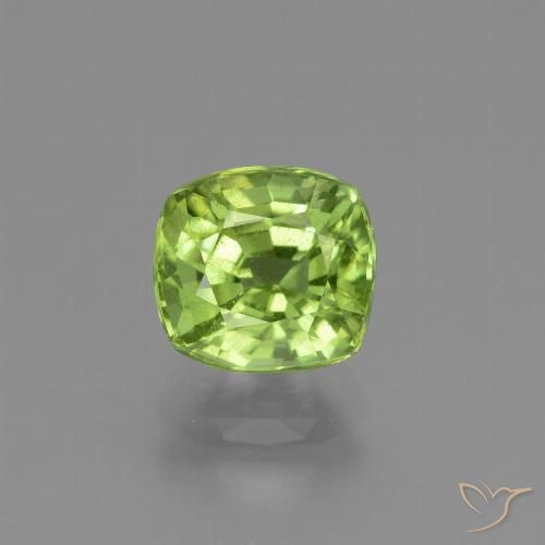 1.79ct Naturale Verde acceso Peridoto, Cuscino, VS