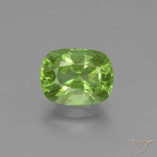 2.47ct Naturale Verde medio Peridoto, Cuscino, VS