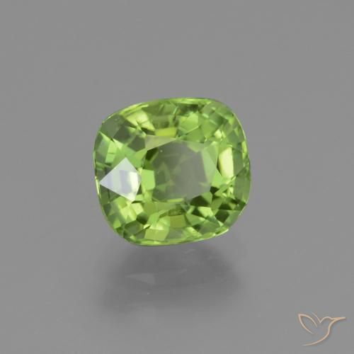 Peridoto Verde acceso naturale da 2.06 ct, Cuscino, VS