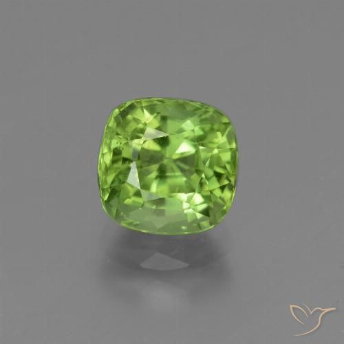 2.00ct Naturale Verde acceso Peridoto, Cuscino, VS