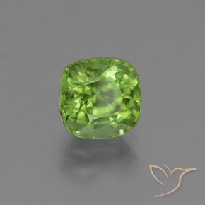 Peridoto Verde acceso naturale da 2.00 ct, Cuscino, VS