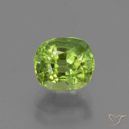 2.27ct Naturale Verde medio Peridoto, Cuscino, VS