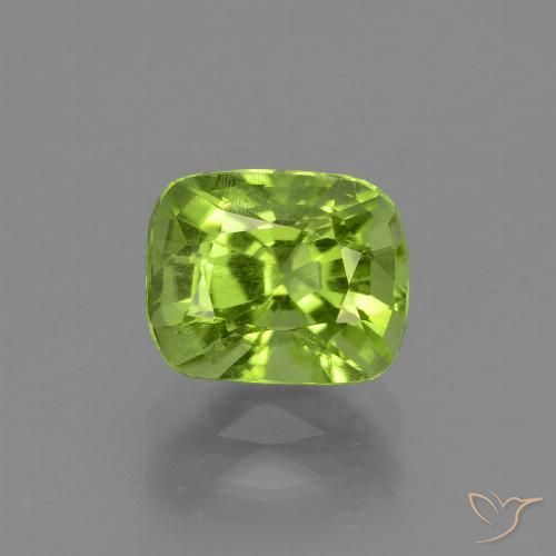 2.13ct Naturale Verde medio Peridoto, Cuscino, VS-SI