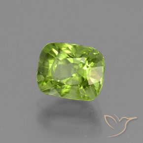 Peridoto Verde medio naturale da 2.13 ct, Cuscino, VS-SI
