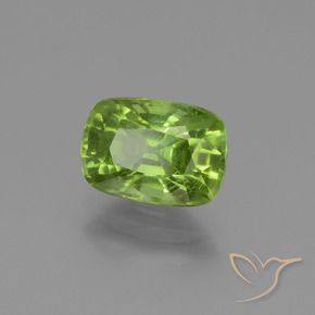 Peridoto Verde acceso naturale da 2.36 ct, Cuscino, VS