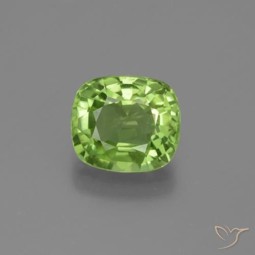 2.21ct Naturale Verde acceso Peridoto, Cuscino, VS