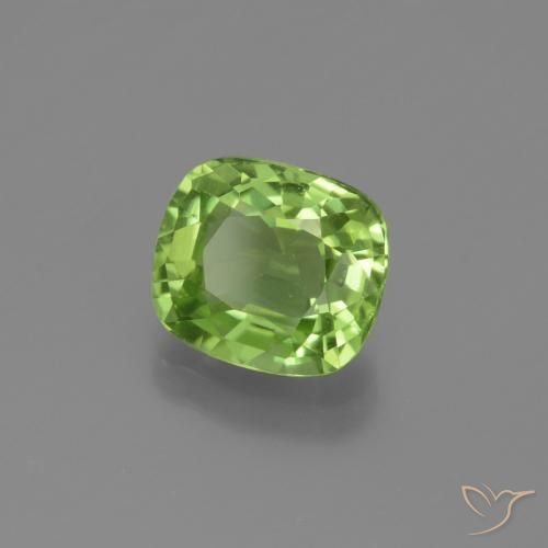 Peridoto Verde acceso naturale da 2.21 ct, Cuscino, VS