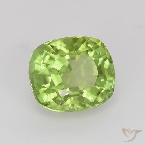 Peridoto Verde chiaro e vivace naturale da 2.24 ct, Cuscino, VS