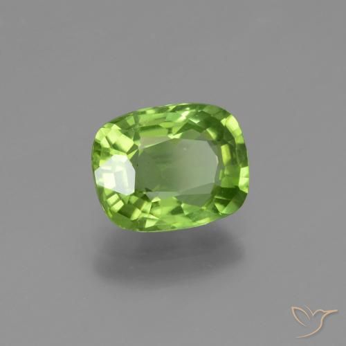 Peridoto Verde acceso naturale da 2.25 ct, Cuscino, VS