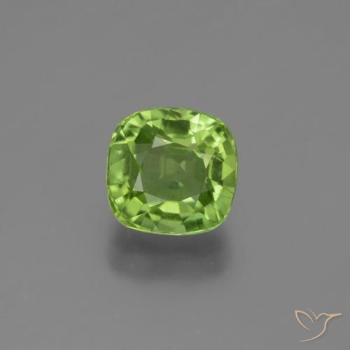 2.00ct Naturale Verde acceso Peridoto, Cuscino, VS