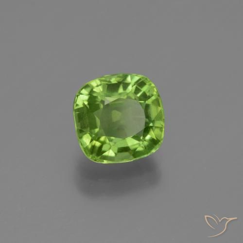 Peridoto Verde acceso naturale da 2.00 ct, Cuscino, VS