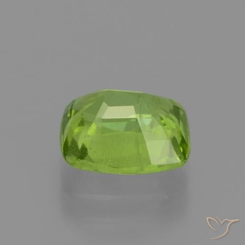 Peridoto Verde medio naturale da 2.25 ct, Cuscino, VS