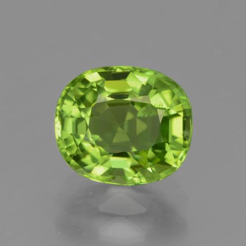 Peridoto Verde medio naturale da 2.28 ct, Ovale, VS