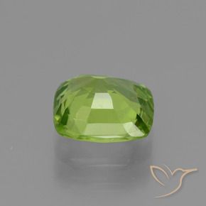 Peridoto Verde acceso naturale da 2.12 ct, Cuscino, VS
