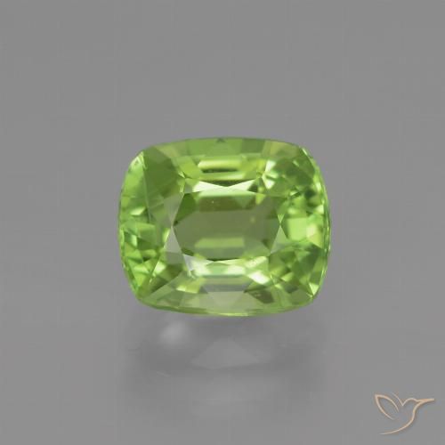 2.29ct Naturale Verde medio Peridoto, Cuscino, VS